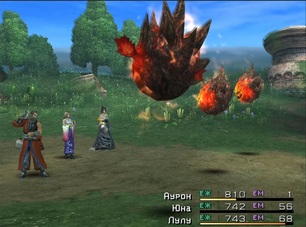 Final Fantasy X - геймплей игры на PlayStation 2